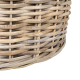 vidaXL Plantmand met opslag 2 pcs Grijs Lacak Riet