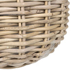 vidaXL Plantmand met opslag 2 pcs Grijs Lacak Riet
