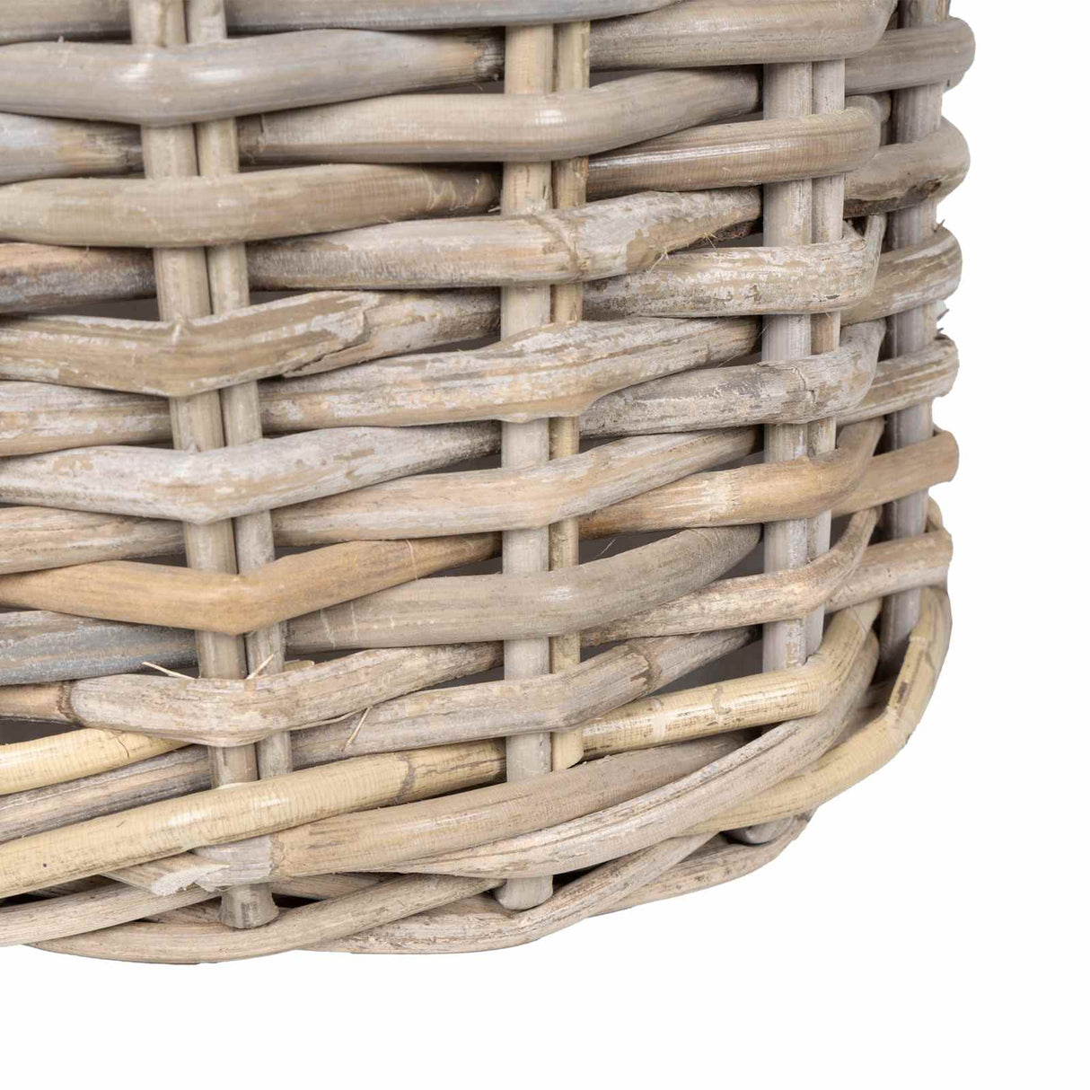 vidaXL Planter Mand met opslag 2 pcs Grijs Kubu Rattan