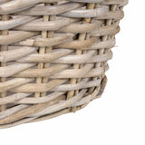 vidaXL Planter Basket with Storage 2 pcs Grey Lacak Reed