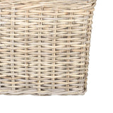 vidaXL Planter with Storage 2 pcs Grey Lacak Rattan