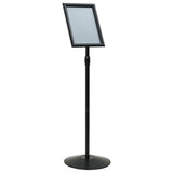vidaXL Pedestal Poster Stand Silver A3 PVC and Steel
