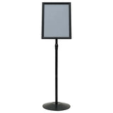 vidaXL Pedestal Poster Stand Silver A3 PVC and Steel