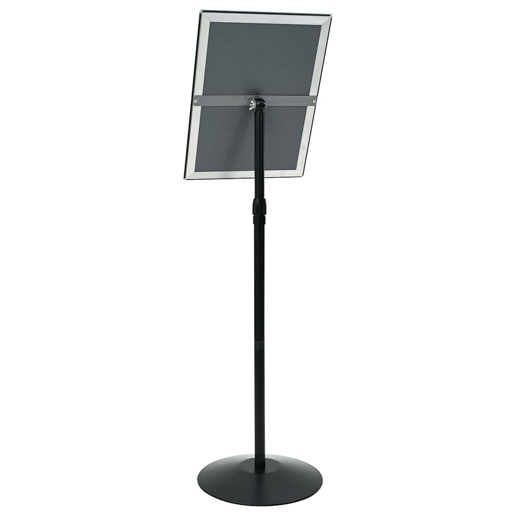 vidaXL Pedestal Poster Stand Silver A3 PVC and Steel