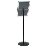 vidaXL Pedestal Poster Stand Silver A3 PVC and Steel