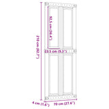vidaXL Schuifdeur Corona HoningBruin 70 x 210 cm Massief grenenhout