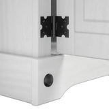 vidaXL Corona Bedside Cabinet 35x32.5x58 cm Solid Pine Wood