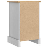 vidaXL Corona Bedside Cabinet 35x32.5x58 cm Solid Pine Wood