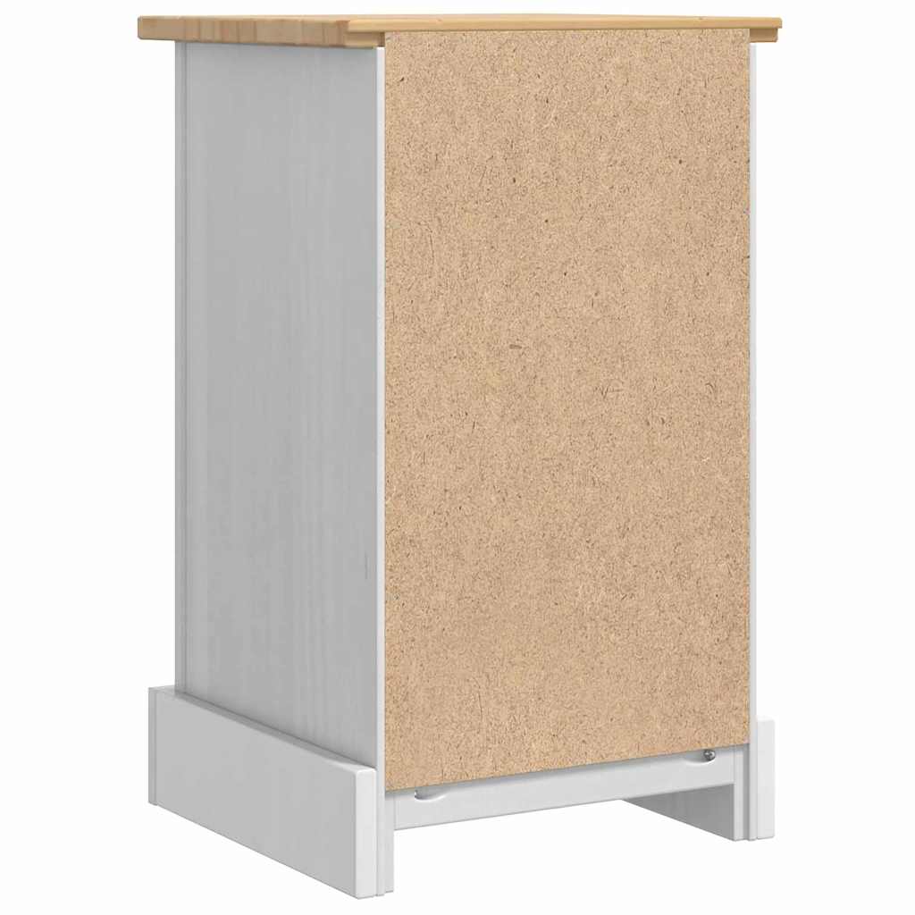vidaXL Corona Bedside Cabinet 35x32.5x58 cm Solid Pine Wood