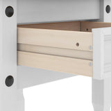 vidaXL Bijzettafel Corona Wit 50 x 50 x 50 cm Massief grenenhout