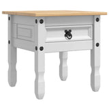 vidaXL Bijzettafel Corona Wit 50 x 50 x 50 cm Massief grenenhout