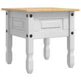 vidaXL Bijzettafel Corona Wit 50 x 50 x 50 cm Massief grenenhout