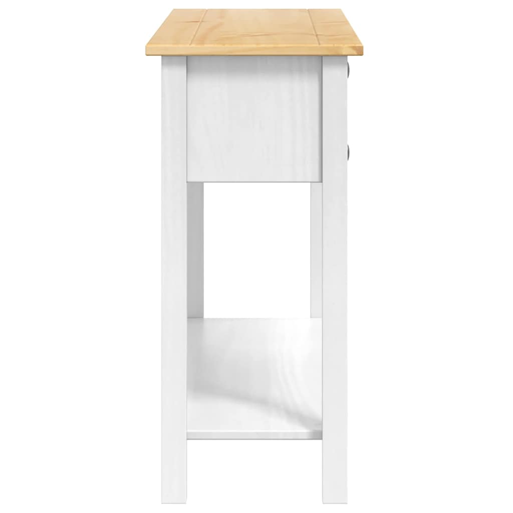 vidaXL Corona Sideboard White 114 x 34.5 x 73 cm Solid Pine Wood