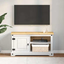 vidaXL TV Kast Corona Wit 100 x 40 x 52 cm Massief grenenhout