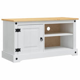 vidaXL TV Kast Corona Wit 100 x 40 x 52 cm Massief grenenhout