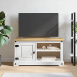 vidaXL TV Kast Corona Wit 100 x 40 x 52 cm Massief grenenhout