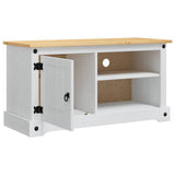 vidaXL TV Kast Corona Wit 100 x 40 x 52 cm Massief grenenhout