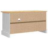 vidaXL TV Kast Corona Wit 100 x 40 x 52 cm Massief grenenhout