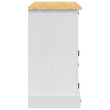 vidaXL Opbergkisten Corona Wit 112 x 40 x 75 cm Massief grenenhout