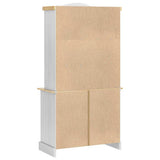 vidaXL Dressoir Corona Wit 100 x 48,5 x 179 cm Massief grenenhout