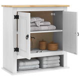 vidaXL Wall Cabinet Corona White 70 x 33 x 71.5 cm Solid Pine Wood