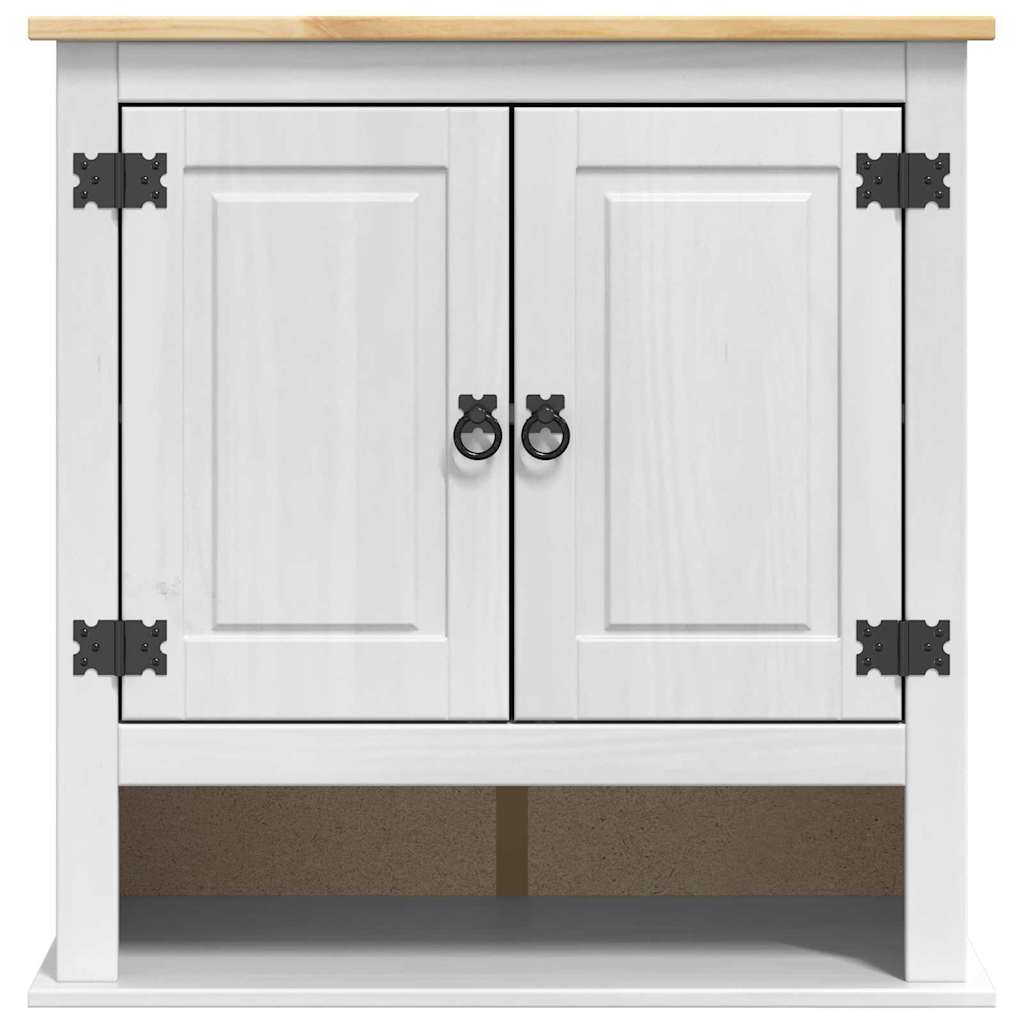 vidaXL Wall Cabinet Corona White 70 x 33 x 71.5 cm Solid Pine Wood