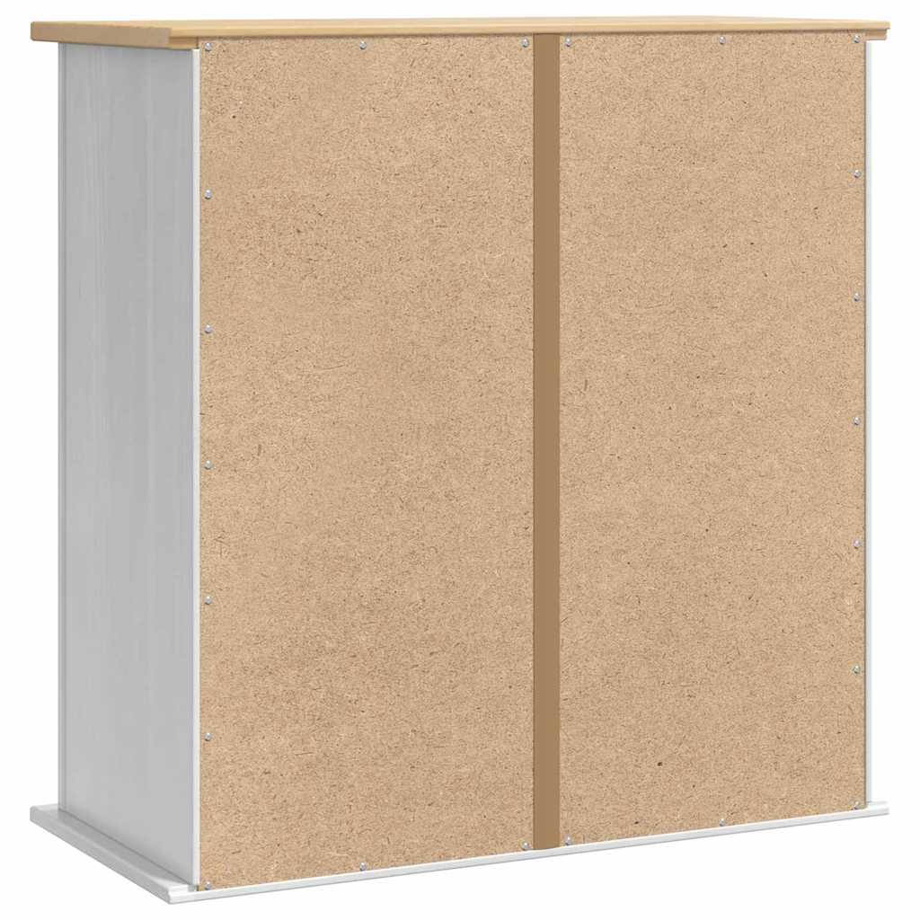 vidaXL Wall Cabinet Corona White 70 x 33 x 71.5 cm Solid Pine Wood