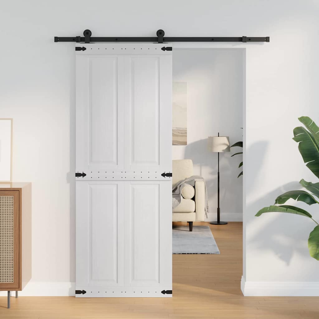 vidaXL Schuifdeur Corona HoningBruin 70 x 210 cm Massief grenenhout