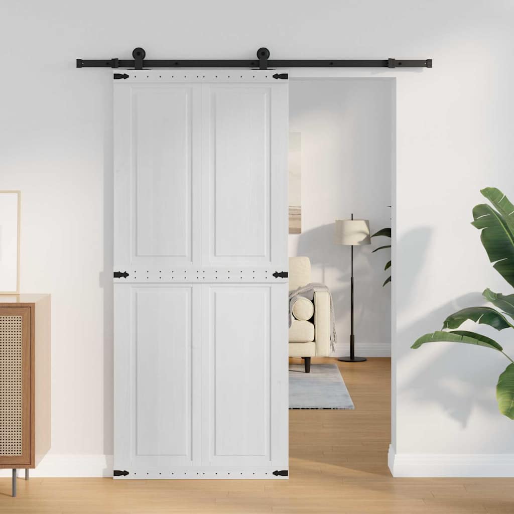 vidaXL Schuifdeur Corona HoningBruin 70 x 210 cm Massief grenenhout