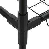 vidaXL 3-Tier Plant Stand Black 400 x 32 x 104 cm Steel