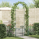 vidaXL Tuinboog met slot Zwart 102 x 50 x 218 cm