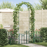 vidaXL Tuinboog met slot Zwart 102 x 50 x 218 cm