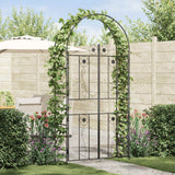 vidaXL Tuinboog Effen Zwart 115 x 37 x 226 cm