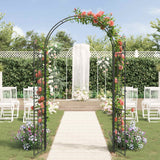 vidaXL Tuinboog Effen Zwart 115 x 37 x 226 cm