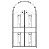 vidaXL Tuinboog Effen Zwart 115 x 37 x 226 cm