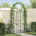 vidaXL Tuinboog Effen Zwart 115 x 37 x 226 cm