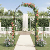 vidaXL Tuinboog Bloemen Zwart 115 x 37 x 231 cm