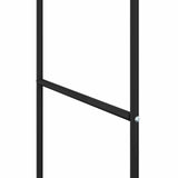 vidaXL Kledingrek Effen Zwart 80 x 53 x 156 cm