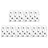 vidaXL Tuinhek 5 pcs Zwart Staal
