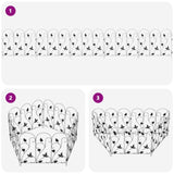 vidaXL Tuinhek 5 pcs Zwart Staal