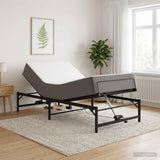 vidaXL Electric Adjustable Bed Frame Black 120 x 190 cm Steel