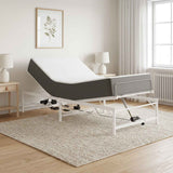 vidaXL Electric Adjustable Bed Frame Black 120 x 190 cm Steel