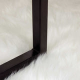 vidaXL Faux Schaapsvacht Tapijt Tafalla Wit 60 x 110 cm Polyester
