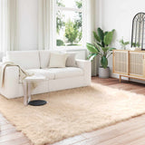 vidaXL Faux Schaapsvacht Tapijt Tafalla Wit 60 x 110 cm Polyester