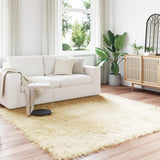 vidaXL Faux Schaapsvacht Tapijt Tafalla Wit 60 x 110 cm Polyester