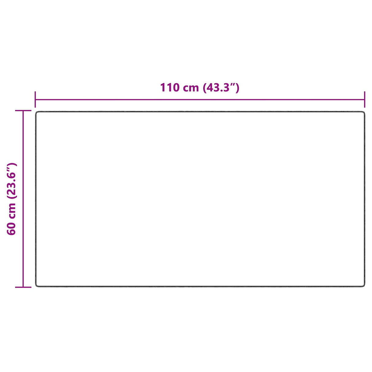 vidaXL Antislip neplamellen schapenvacht tapijt Olite Wit 60 x 110 cm