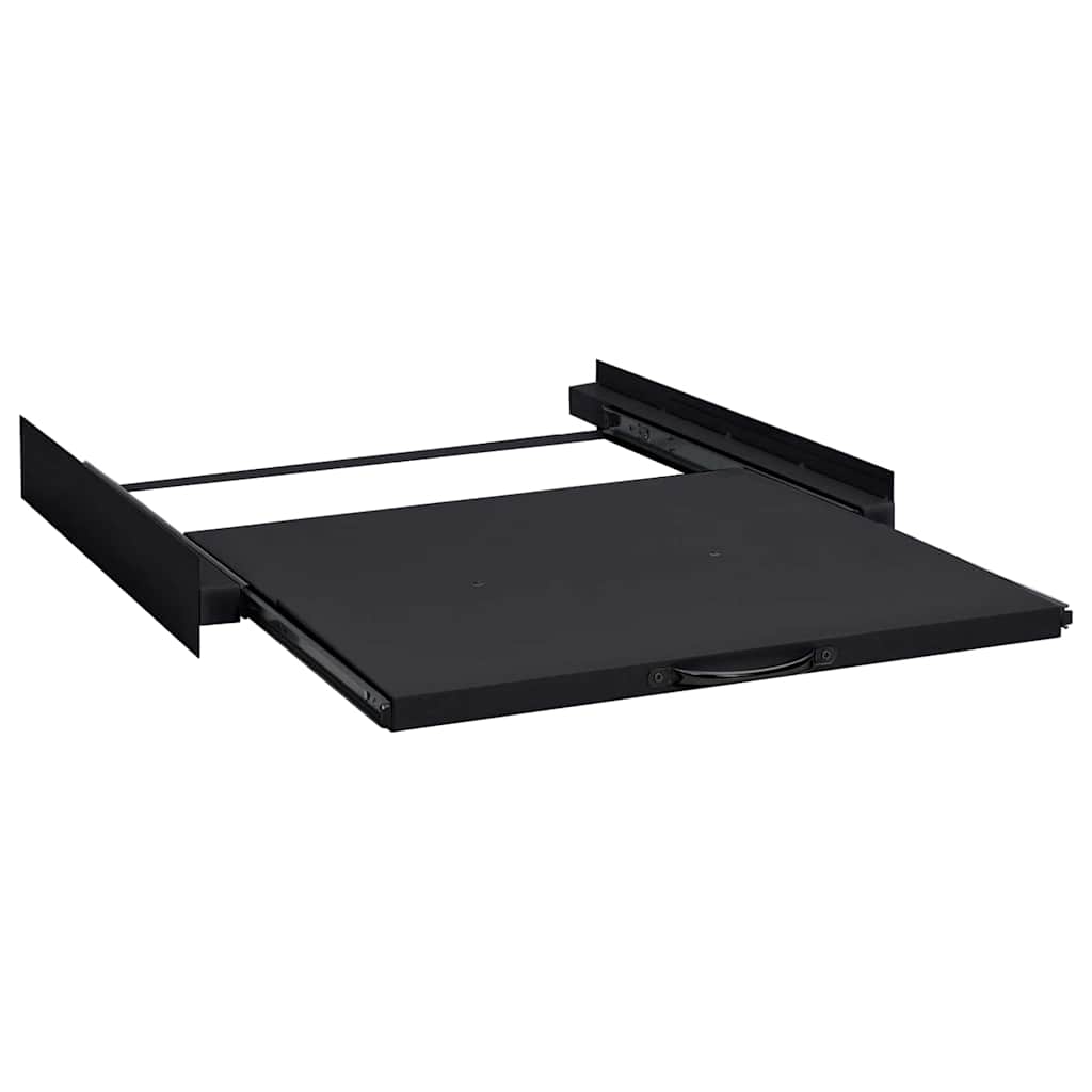 vidaXL Tussenplank voor Wasmachine Zwart 60 x 60 x 8 cm Staal