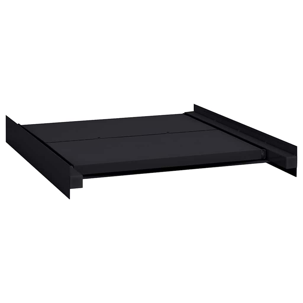 vidaXL Tussenplank voor Wasmachine Zwart 60 x 60 x 8 cm Staal