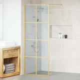 vidaXL Walk-in Shower Screen 80x195 cm ESG Safety Glass Transparent and Black