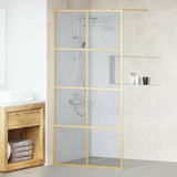 vidaXL Walk-in Shower Screen 80x195 cm ESG Safety Glass Transparent and Black